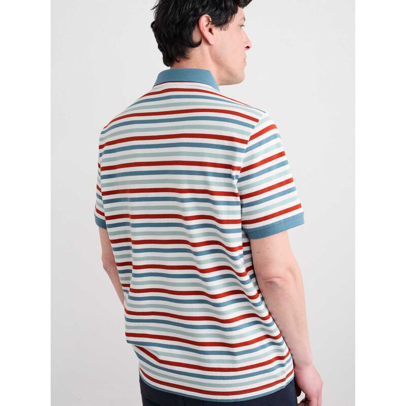 Seasalt Cornwall Balefire Stripe Polo Tri Mini Cornish Chalk Jasper image number 1